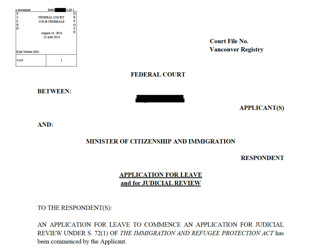 Wrongful visa refusal